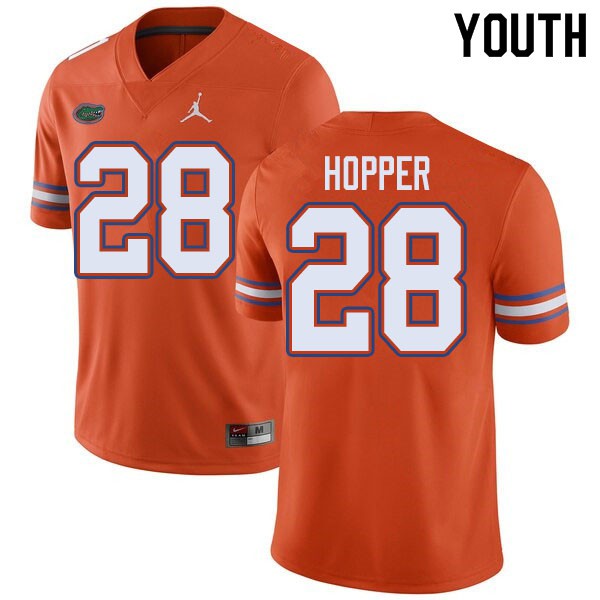 Jordan Brand Youth #28 Ty'Ron Hopper Florida Gators College Football Jerseys Orange